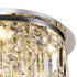 Zula Round Flush Chandelier 5 Light